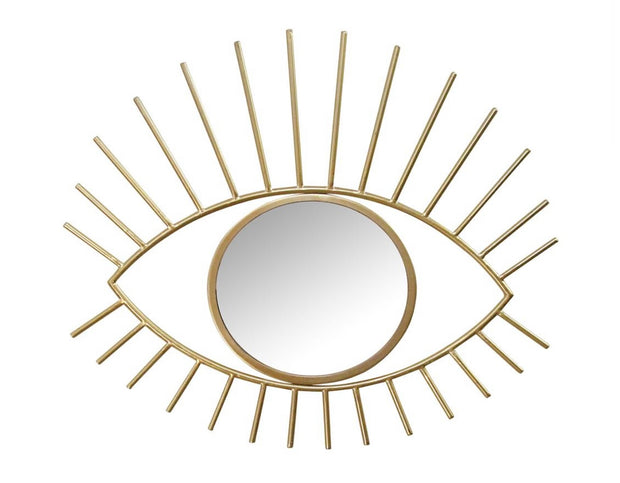 Gold Metal Eye Wall Mirror